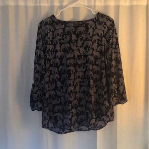 3/4 elephant blouse